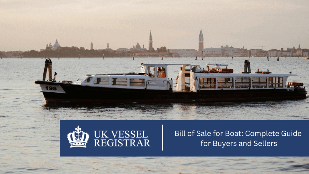 Bill of Sale for Boat